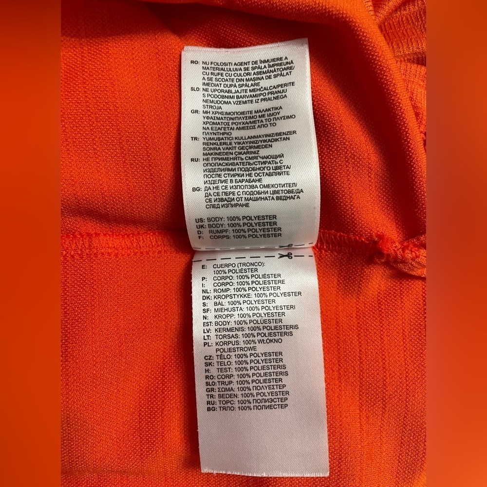 Adidas Basic Sport Polo size L color orange - Picture 6 of 6